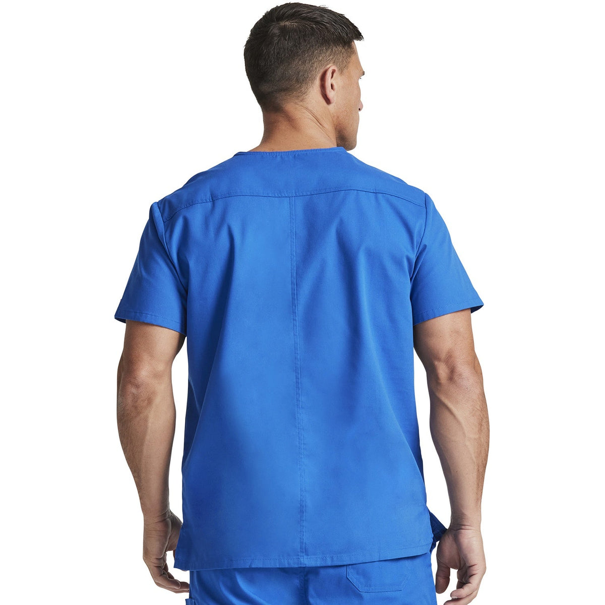 Men's EDS Signature V-Neck Scrub Top - ROYAL (RYLZ)