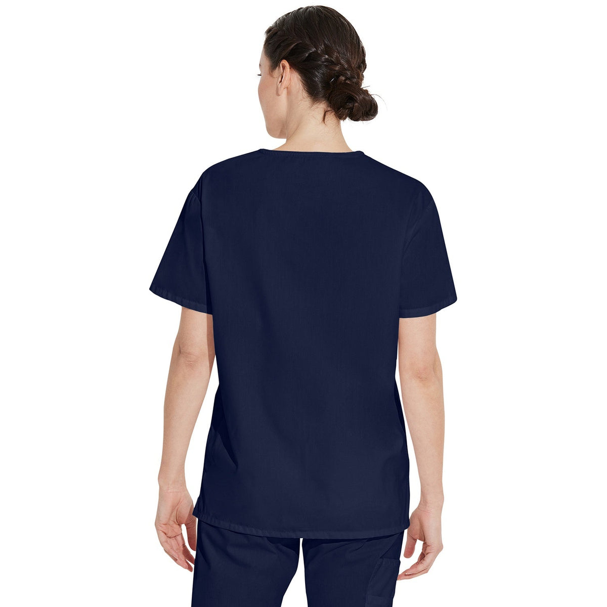 Unisex EDS Signature Tuckable V-Neck Scrub Top - NAVY (0NV)