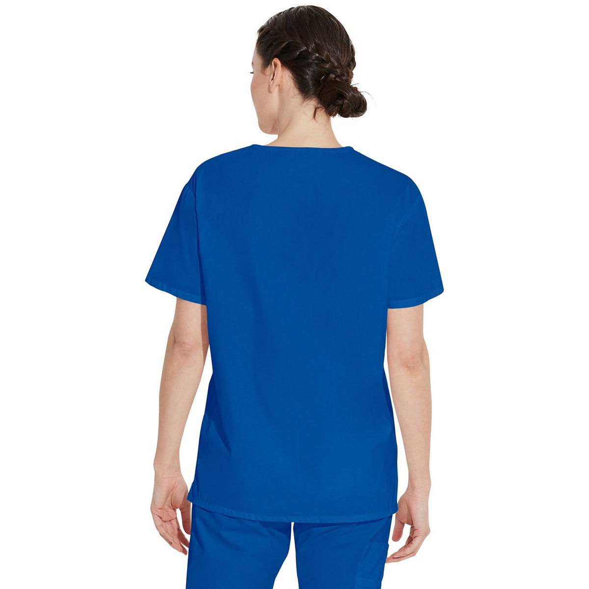 Unisex EDS Signature Tuckable V-Neck Scrub Top - ROYAL (RYLZ)
