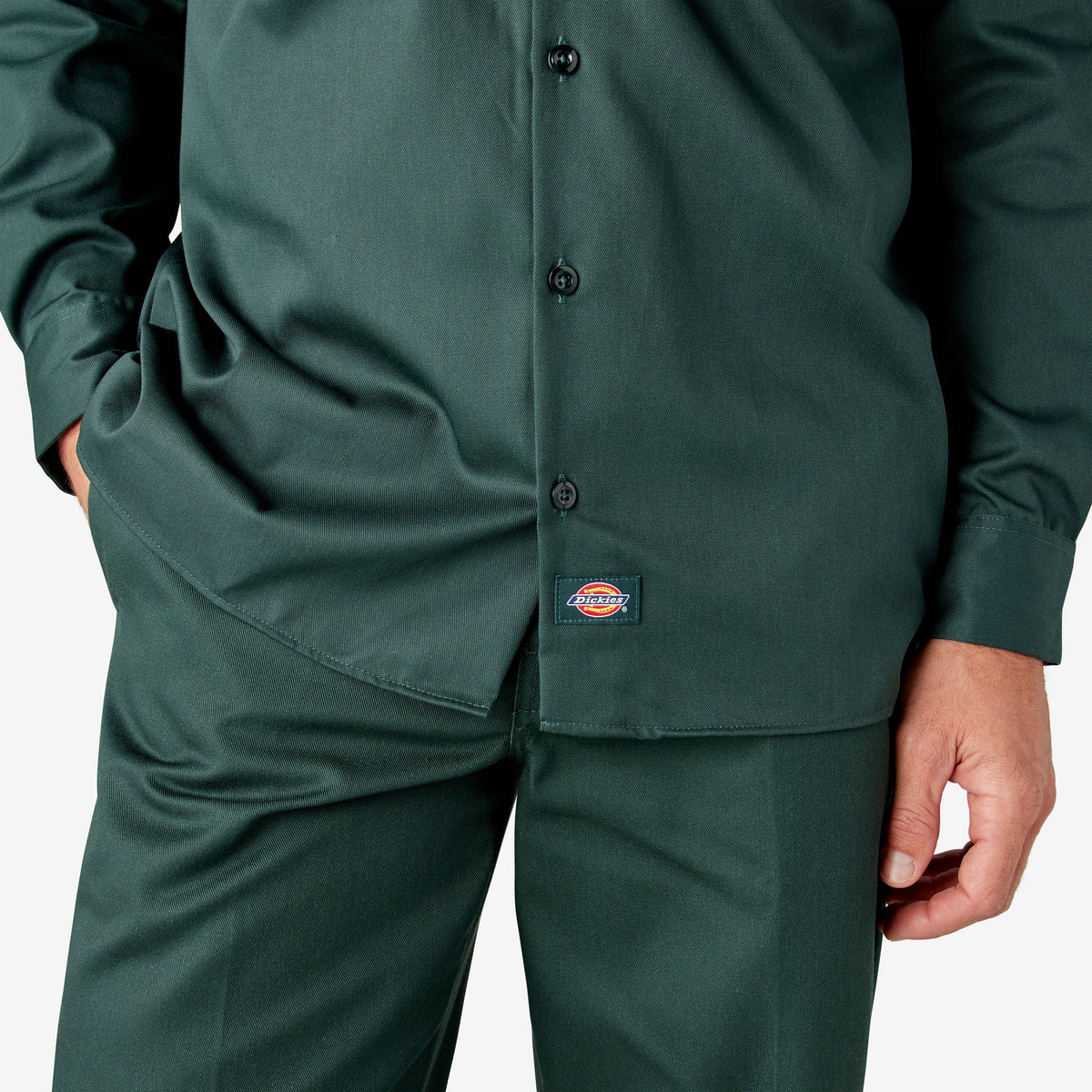Long Sleeve Work Shirt - Hunter Green (GH)