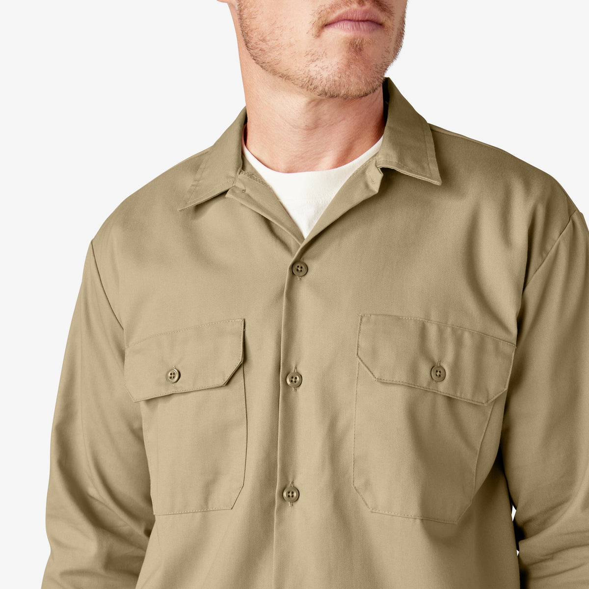 Long Sleeve Work Shirt - Khaki (KH)