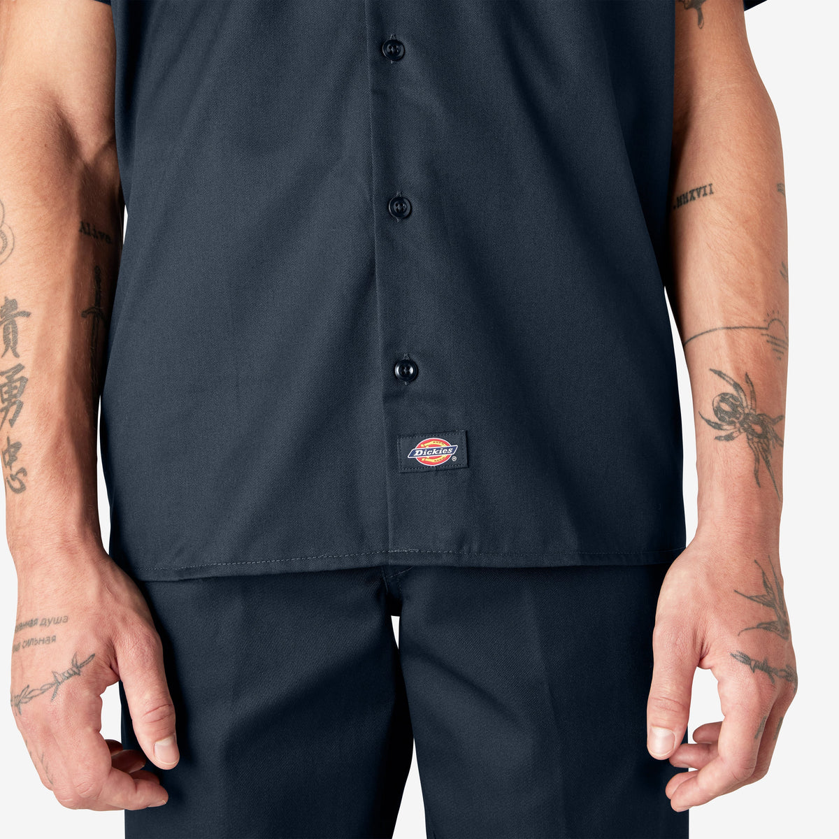 Short Sleeve Work Shirt - Dark Navy (DN)