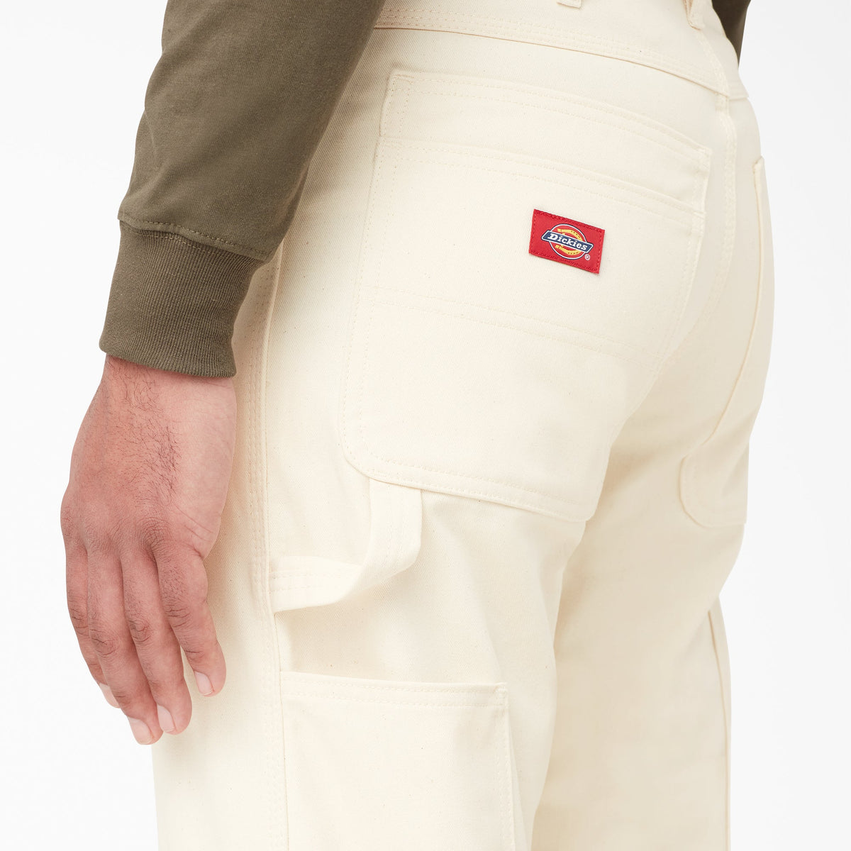 Relaxed Fit Straight Leg Painter's Pants - Natural Beige (NT)