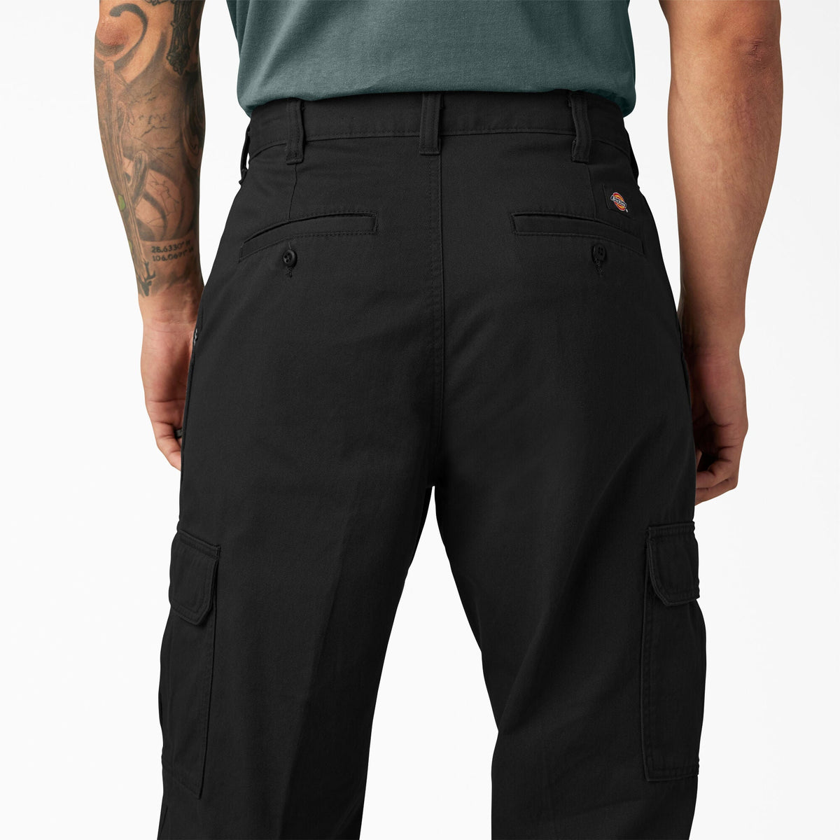 Loose Fit Cargo Pants - Rinsed Black (RBK)