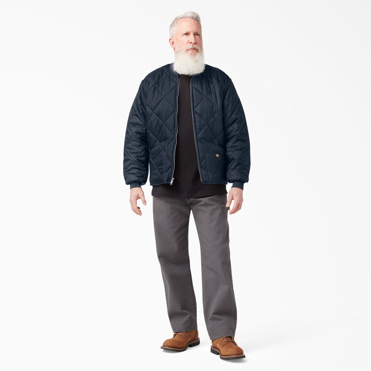 Diamond Quilted Jacket - Dark Navy (DN)