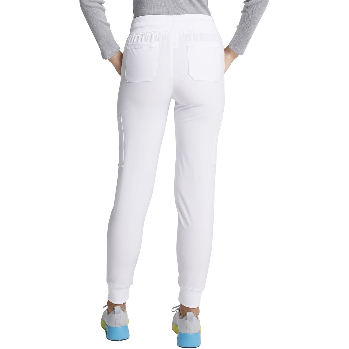 Women's EDS Essentials Mid Rise Scrub Jogger - White (DWH)