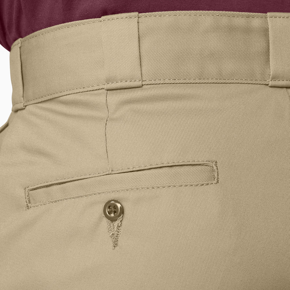 Loose Fit Double Knee Work Pants - Khaki (KH)