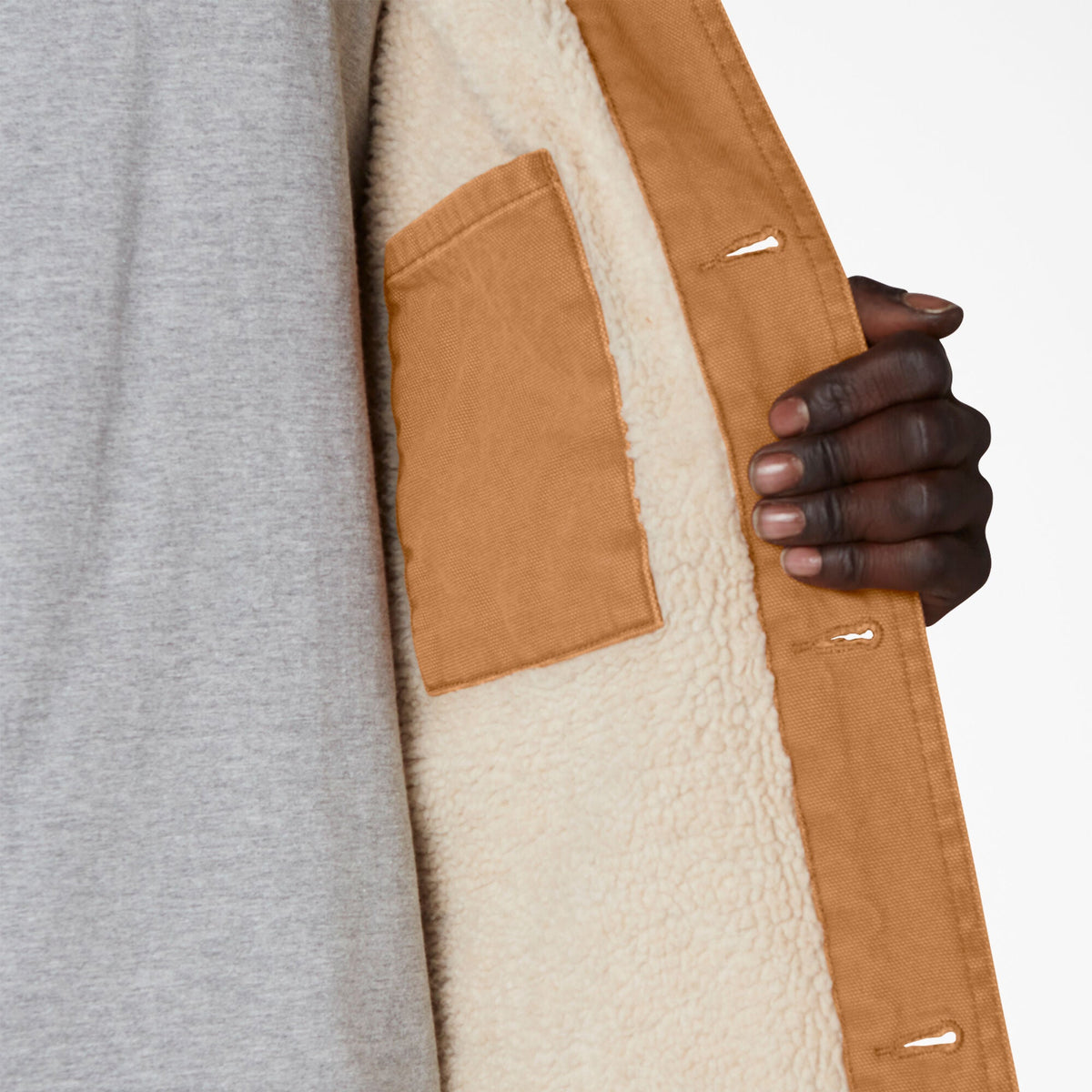 Stonewashed Duck Lined Chore Coat - Stonewashed Brown Duck (SBD)