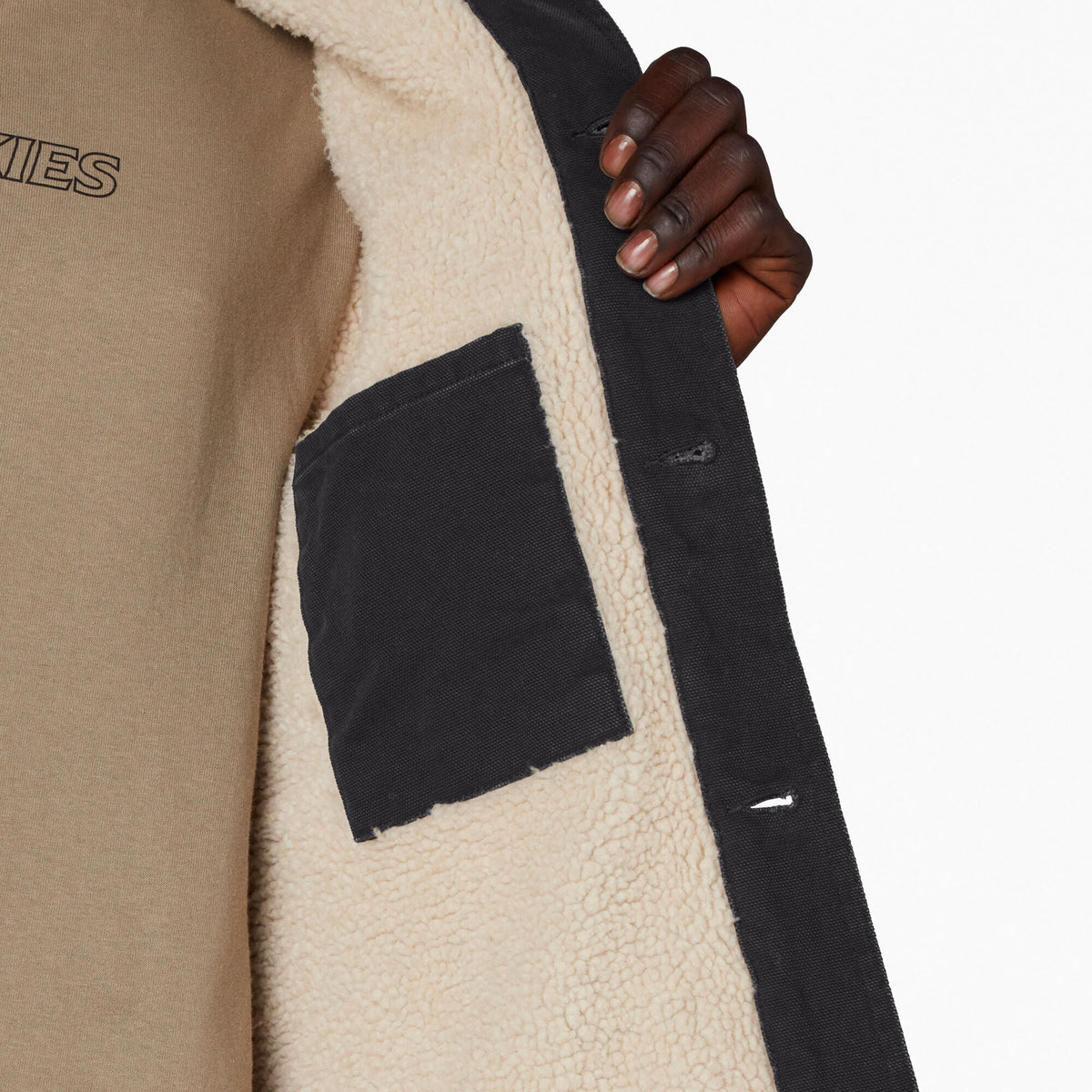 Stonewashed Duck Lined Chore Coat - Stonewashed Black (SBK)