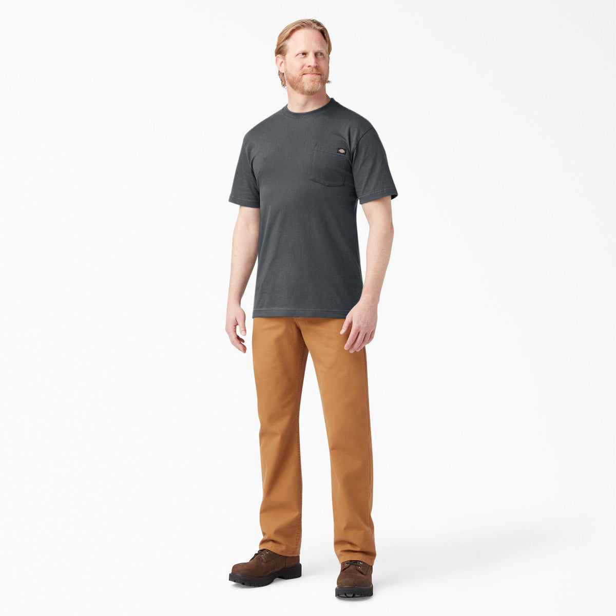 Lightweight Short Sleeve Pocket T-Shirt - Charcoal Gray (CH)