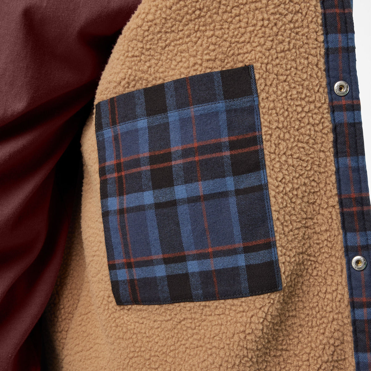 Water Repellent Fleece-Lined Flannel Shirt Jacket - Naval Academy (K65)