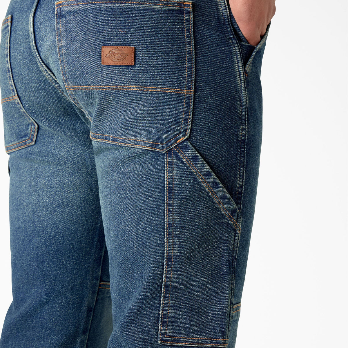 FLEX Relaxed Fit Double Knee Jeans - Tined Denim Wash (TWI)