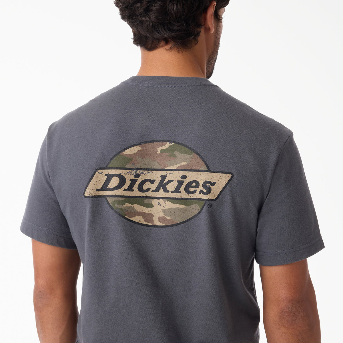 Camo Logo Short Sleeve T-Shirt - Charcoal (0CH)