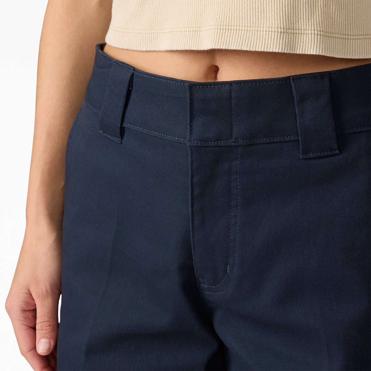 Women's Super Flex Flat Front Shorts, 9" - Dark Navy (0DN)