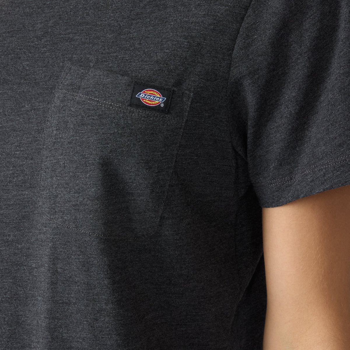 Women's Cooling Performance Short Sleeve Pocket T-Shirt - Black Heather (BKH)