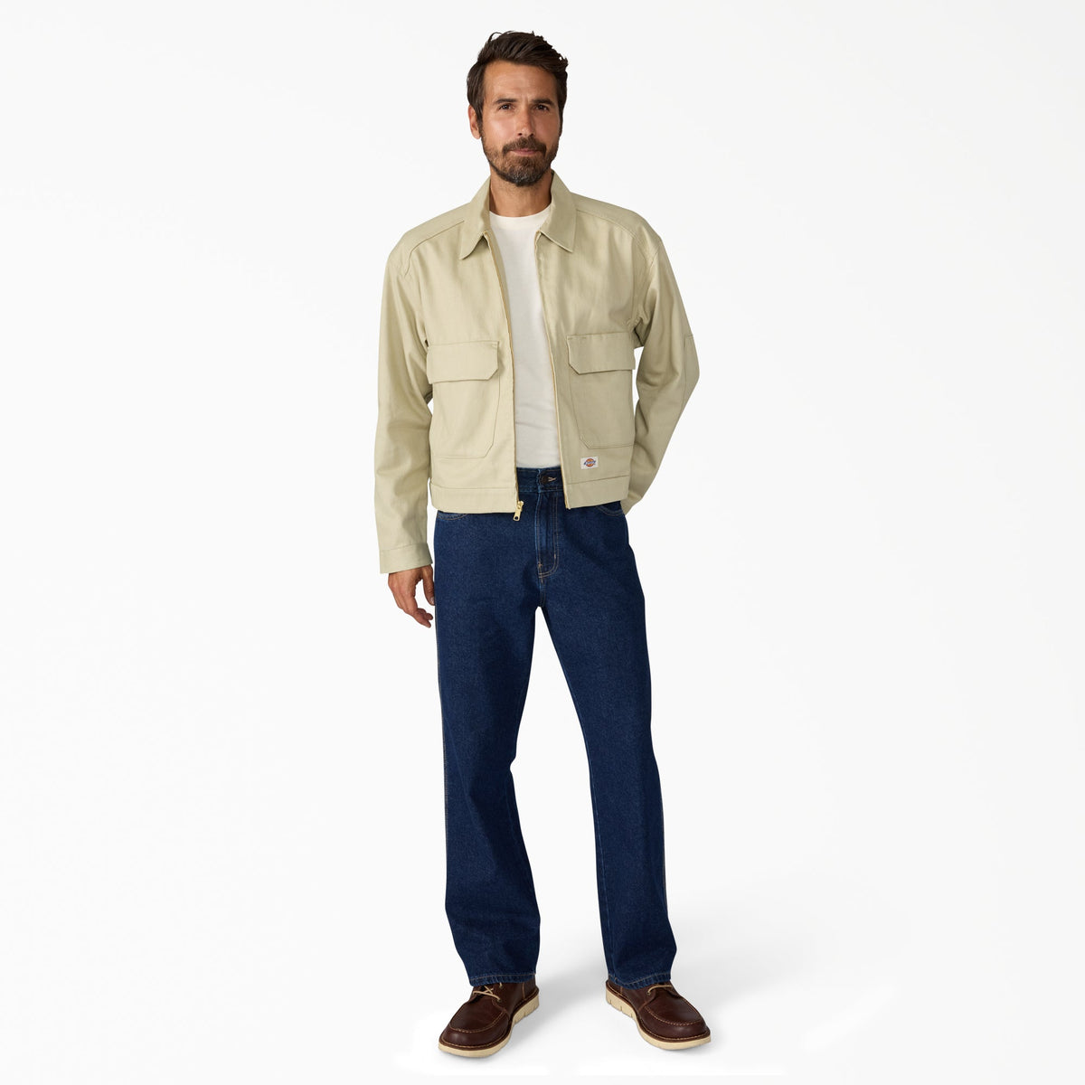 Hemp Twill Trucker Jacket - Eucalyptus (L44)