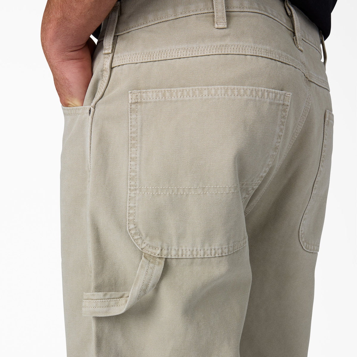 Worn In Duck Carpenter Pants - Silver Birch (K91)