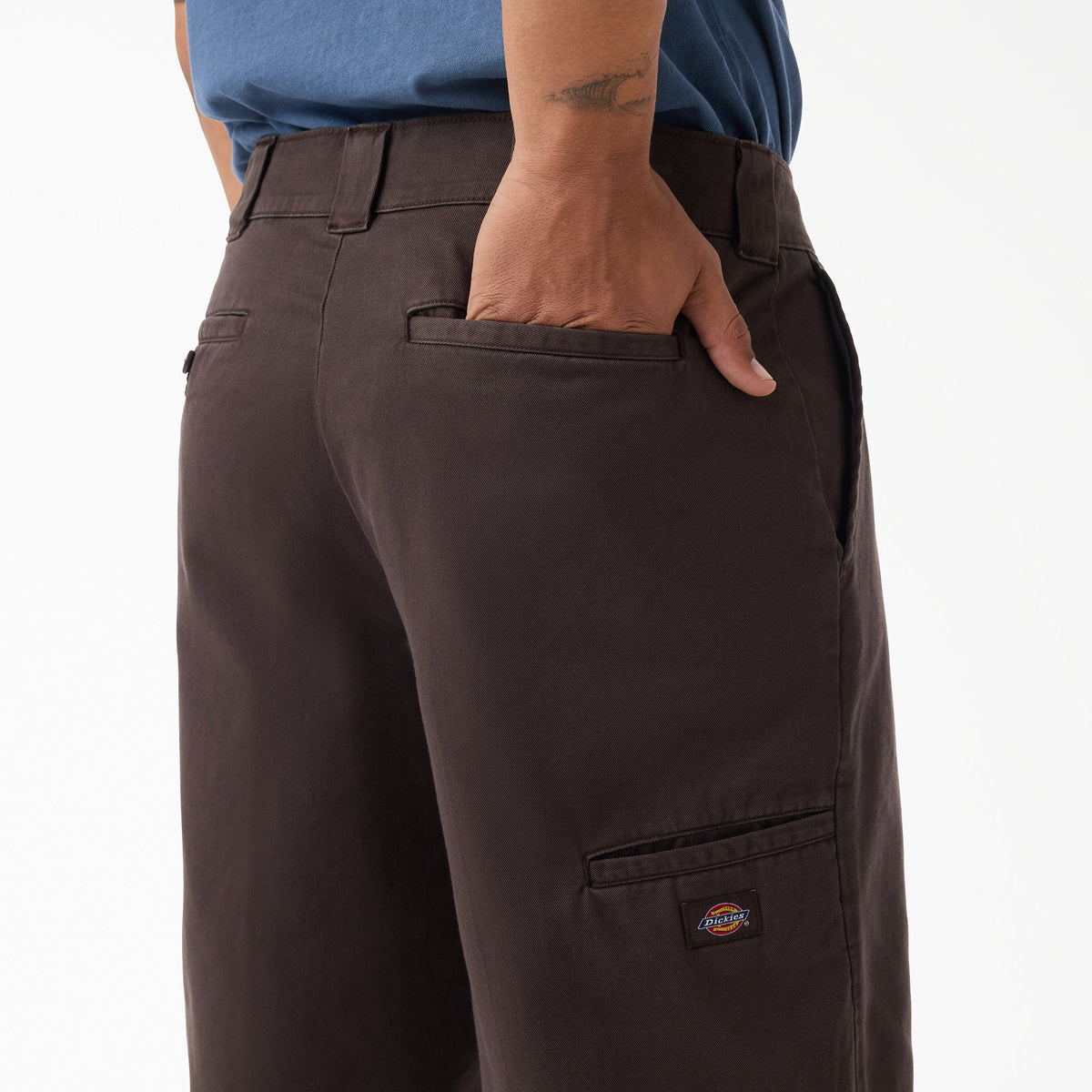 Worn In Loose Work Shorts, 13" - Dark Brown (0DB)