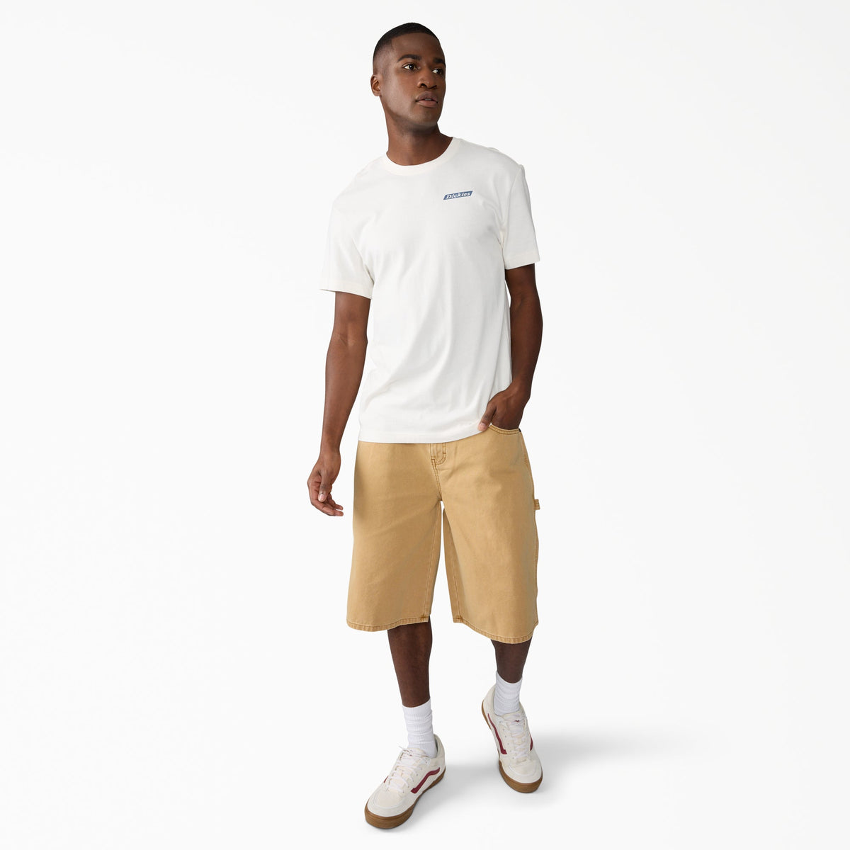 Worn In Relaxed Carpenter Duck Shorts, 13" - Brown Duck (0BD)