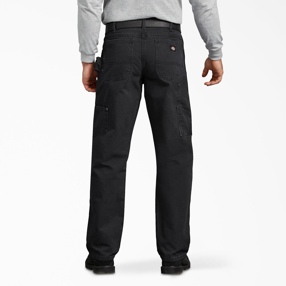 Relaxed Fit Sanded Duck Carpenter Pants - Rinsed Black (RBK)