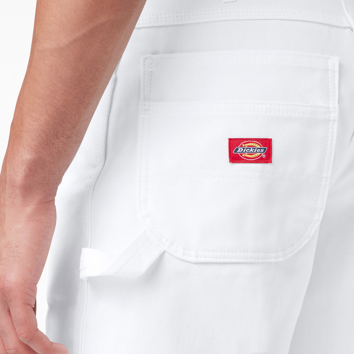 Relaxed Fit Carpenter Painter Shorts, 11" - White (WH)