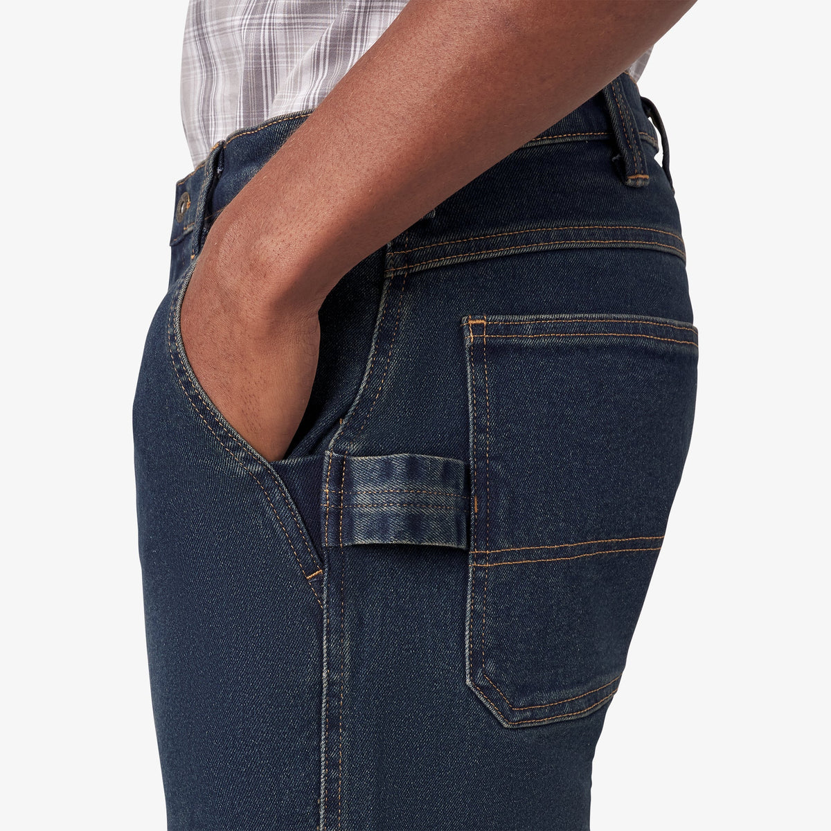 Denim Utility Shorts, 11" - Dark Denim Wash (DWI)