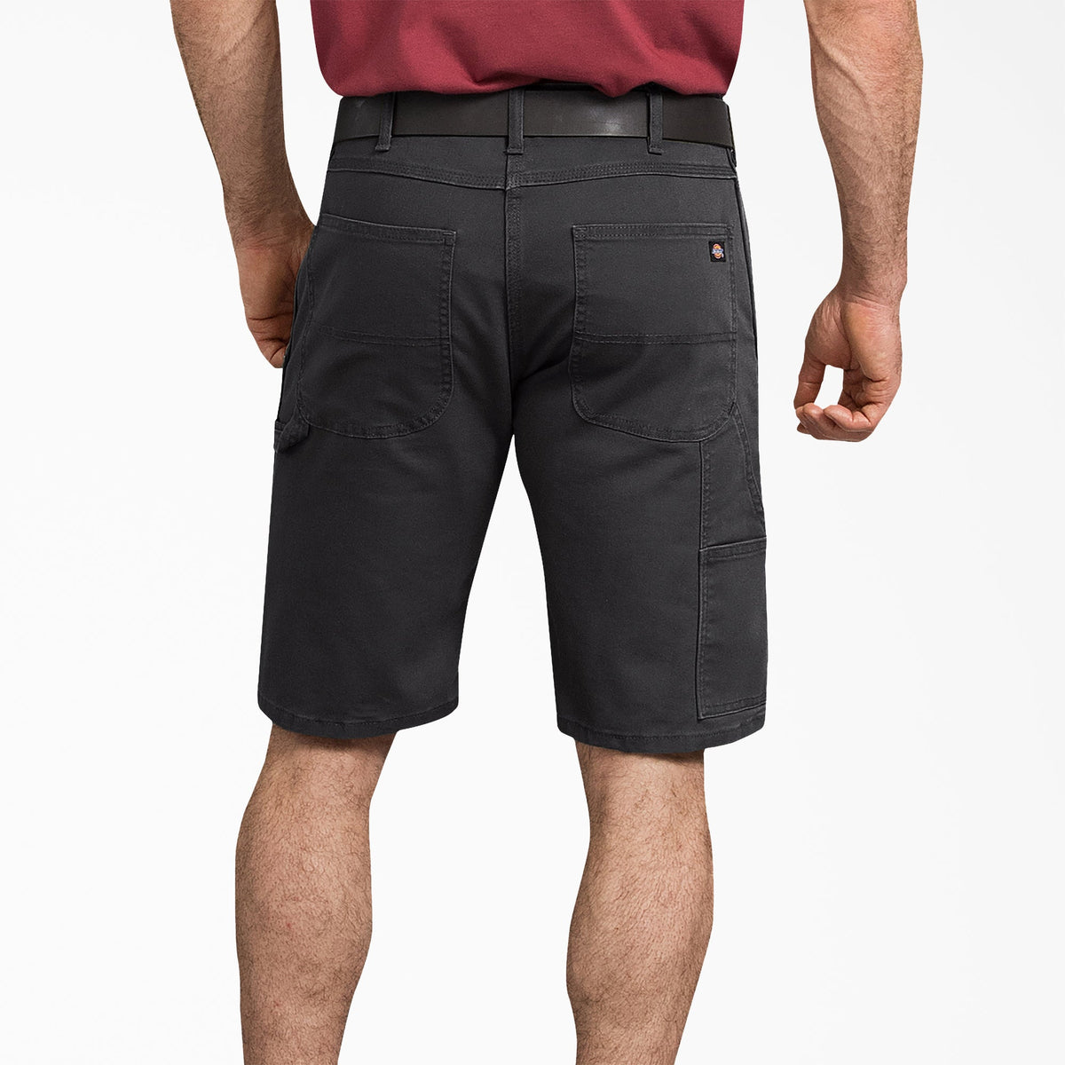 FLEX Regular Fit Duck Carpenter Shorts, 11" - Stonewashed Black (SBK)