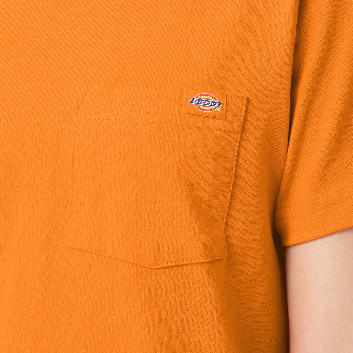 Women's Heavyweight Short Sleeve Pocket T-Shirt - Orange (OR)