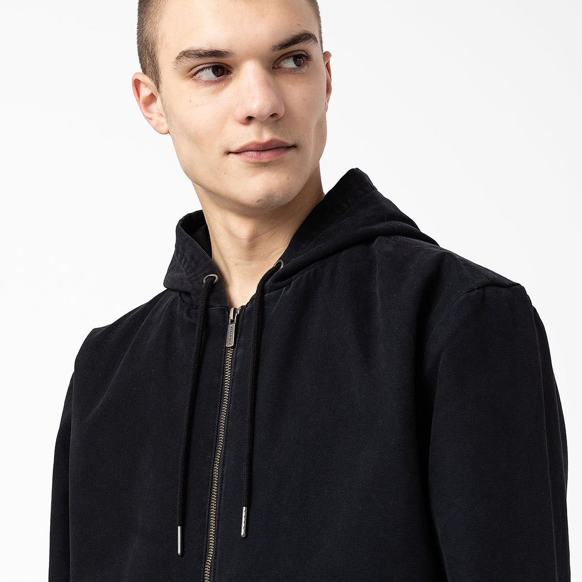 Hooded Bomber Jacket - Stonewashed Black (SBK)