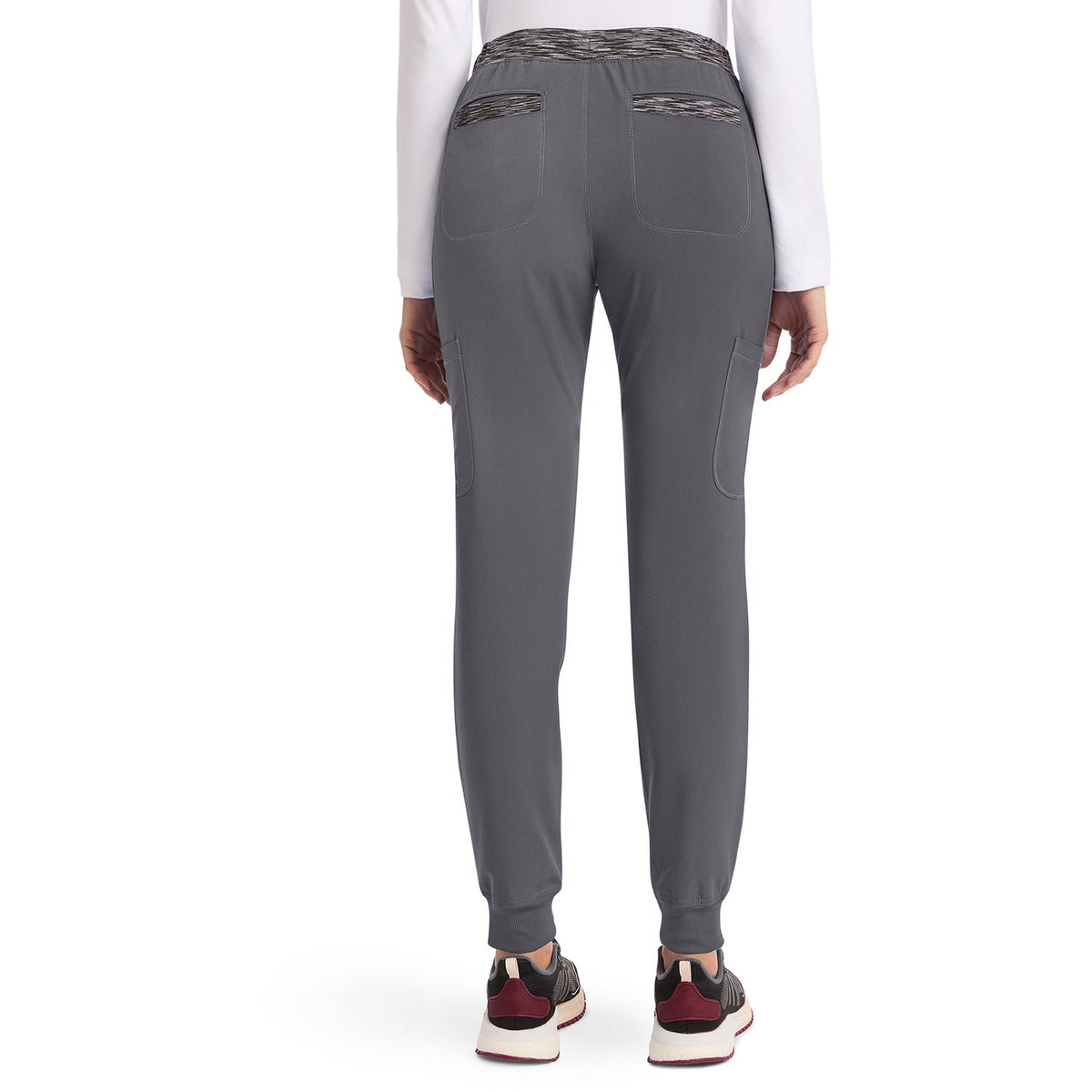 Women's Dynamix Natural Rise Tapered Leg Jogger Scrub Pant - Pewter Gray (PEW)