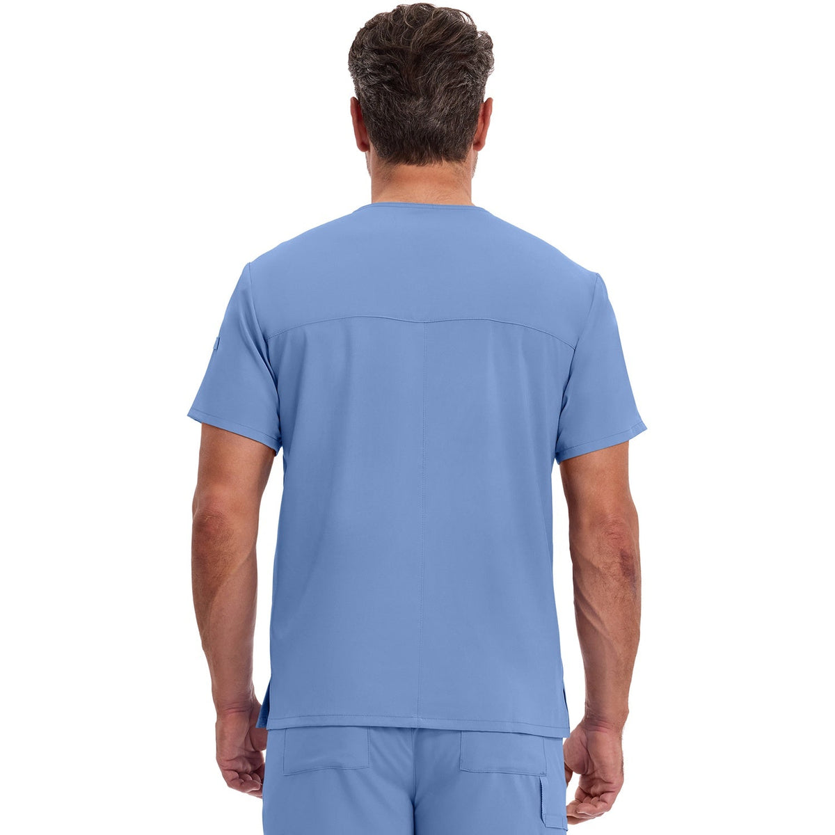 Men's EDS Essentials Tuckable V-Neck Scrub Top - Ceil Blue (CBL)