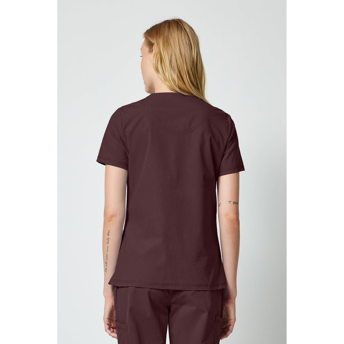 Women's Forge V-Neck Scrub Top - Brown (BR)