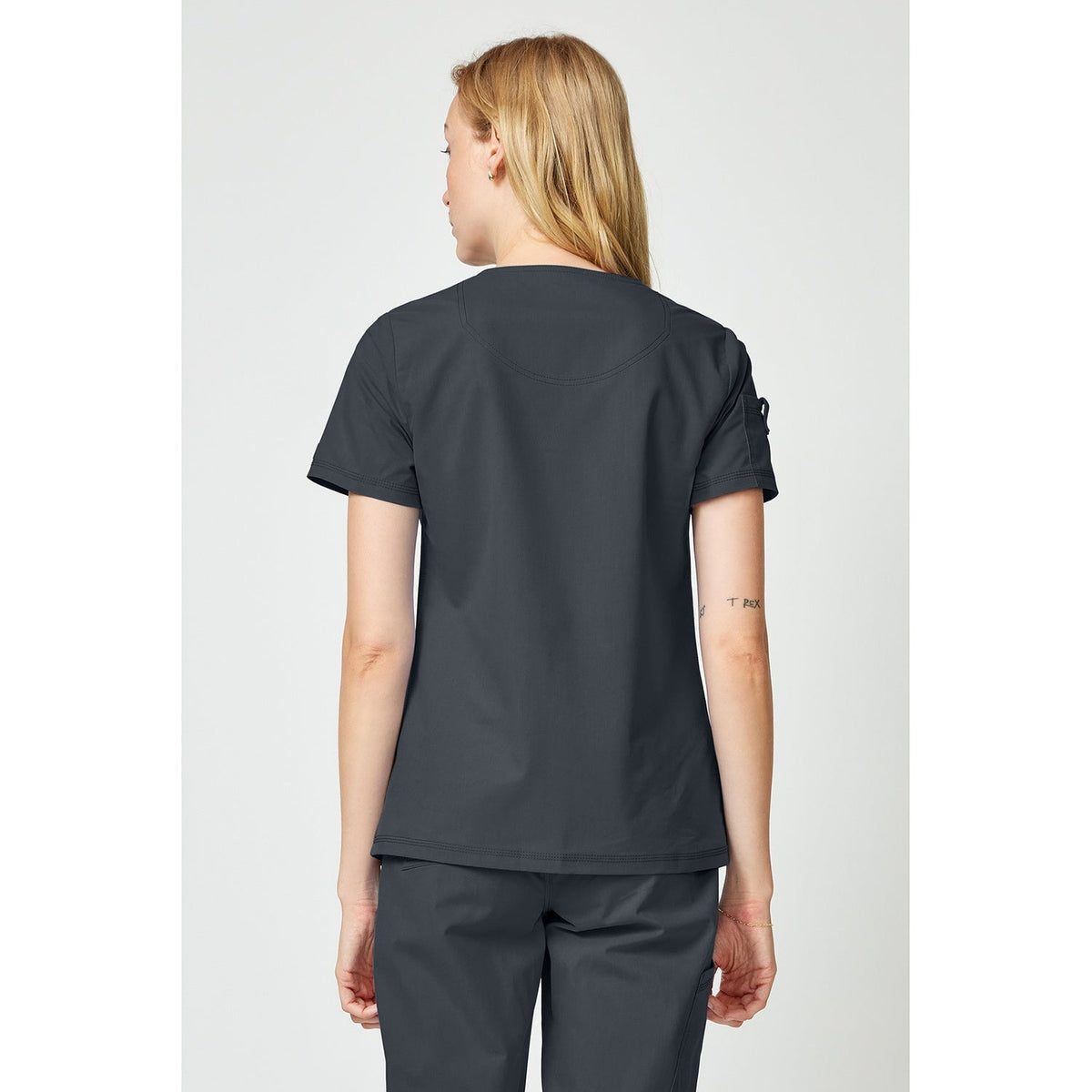 Women's Forge Tuck In Scrub Top - Pewter Gray (PEW)