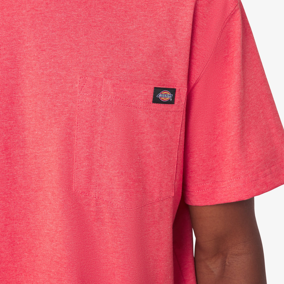 Heavyweight Heathered Short Sleeve Pocket T-Shirt - Coral Reef Heather (FCH)