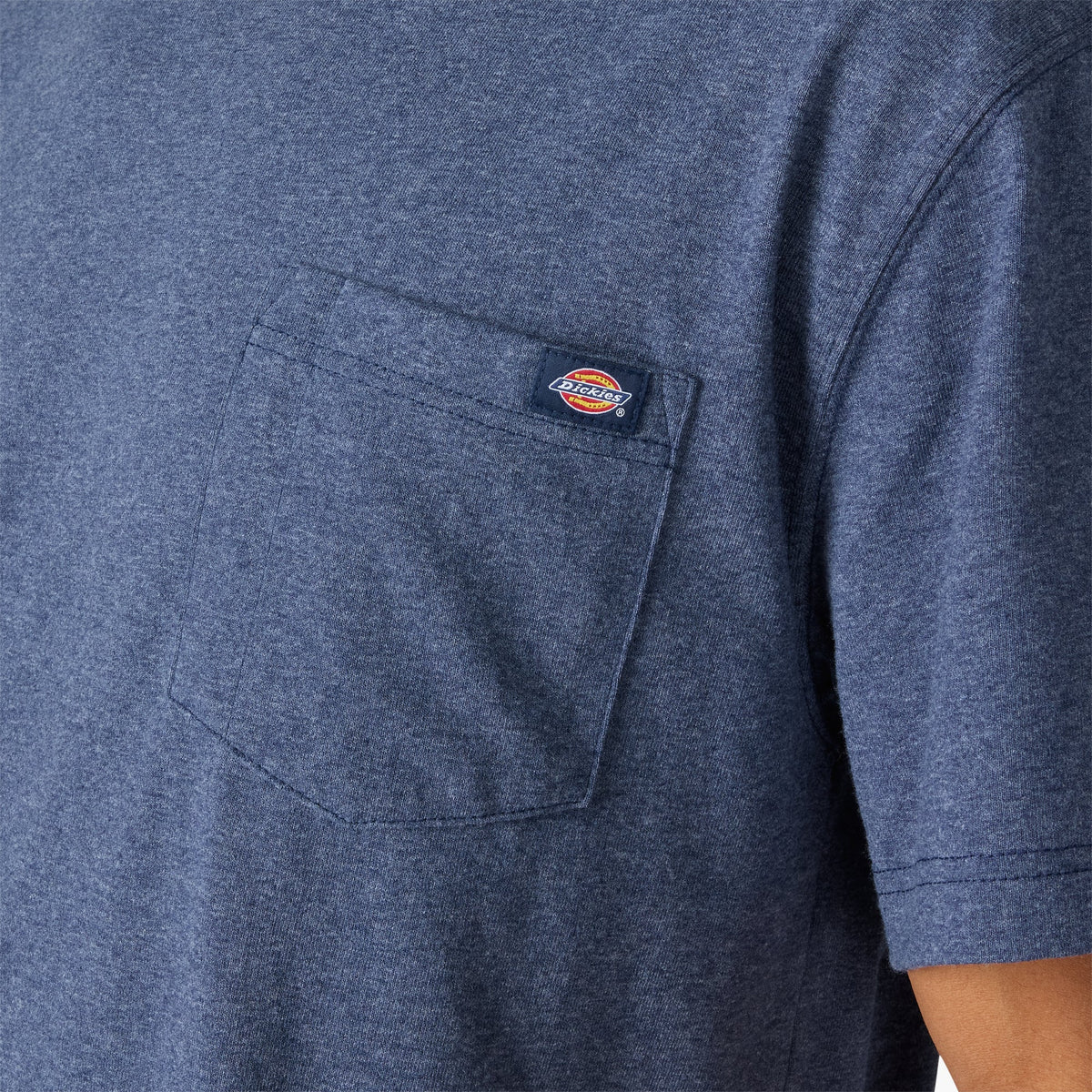 Heavyweight Heathered Short Sleeve Pocket T-Shirt - Ink Navy Heather (IKH)