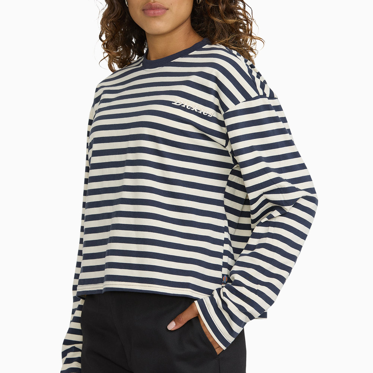 Juniors Lounger Striped Long Sleeve - Graphite Multi (GAM)