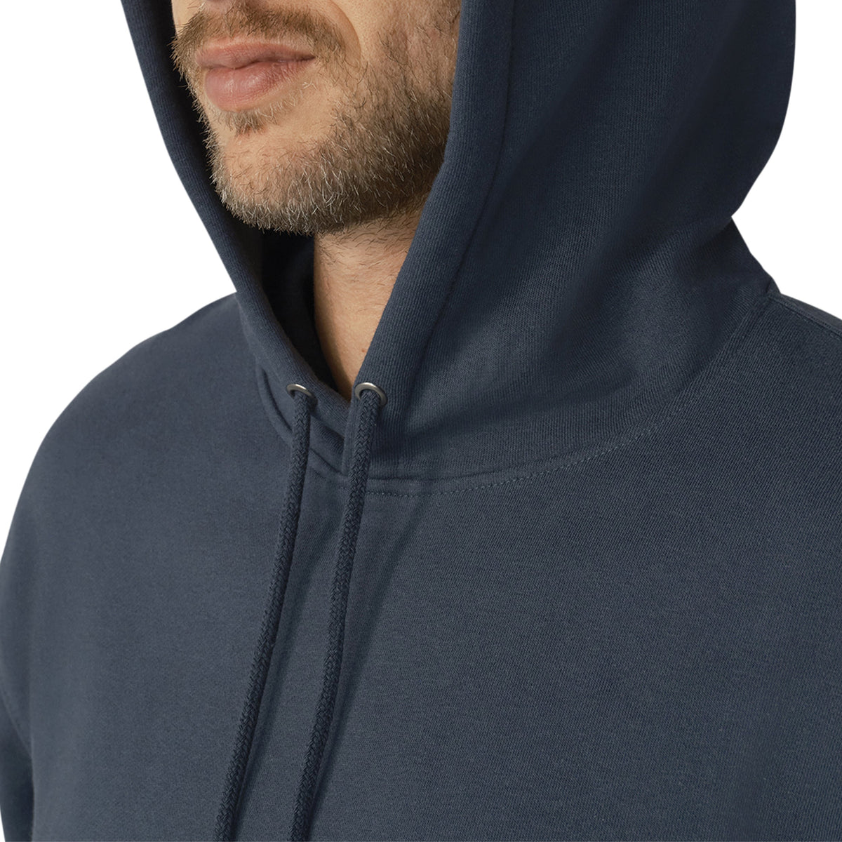 Water Repellent Sleeve Logo Hoodie - Airforce Blue (AF)