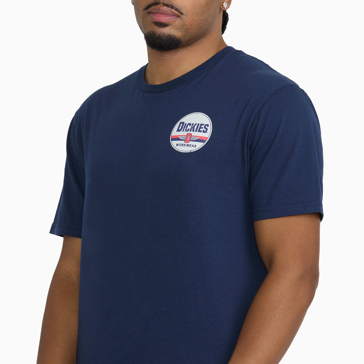 Americana Badge Short Sleeve Graphic T-Shirt - Navy Blue (NVY)