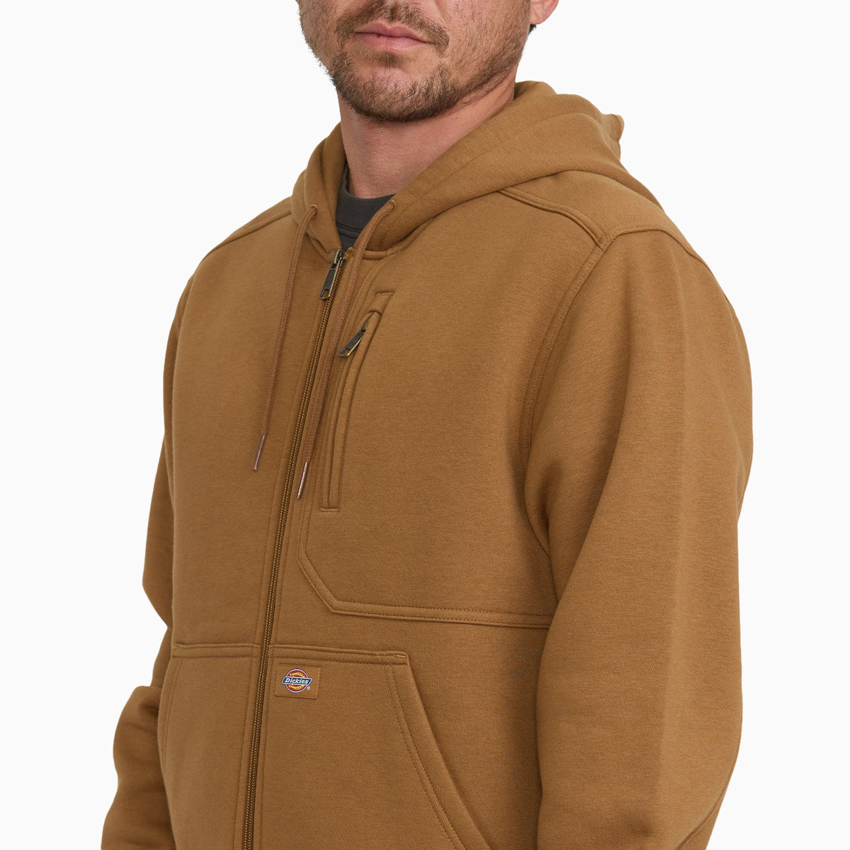 Water Repellent Heavyweight Fleece Zip-Up Hoodie - Brown Duck (0BD)