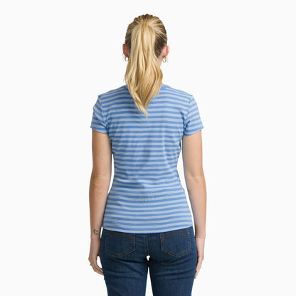 Junior's Short Sleeve Crew Tee - Blue/Lt Blue (BLL)