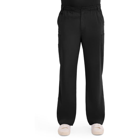 Men's EDS Signature Zip Fly Pull-On Scrub Pant - Black (BLK)