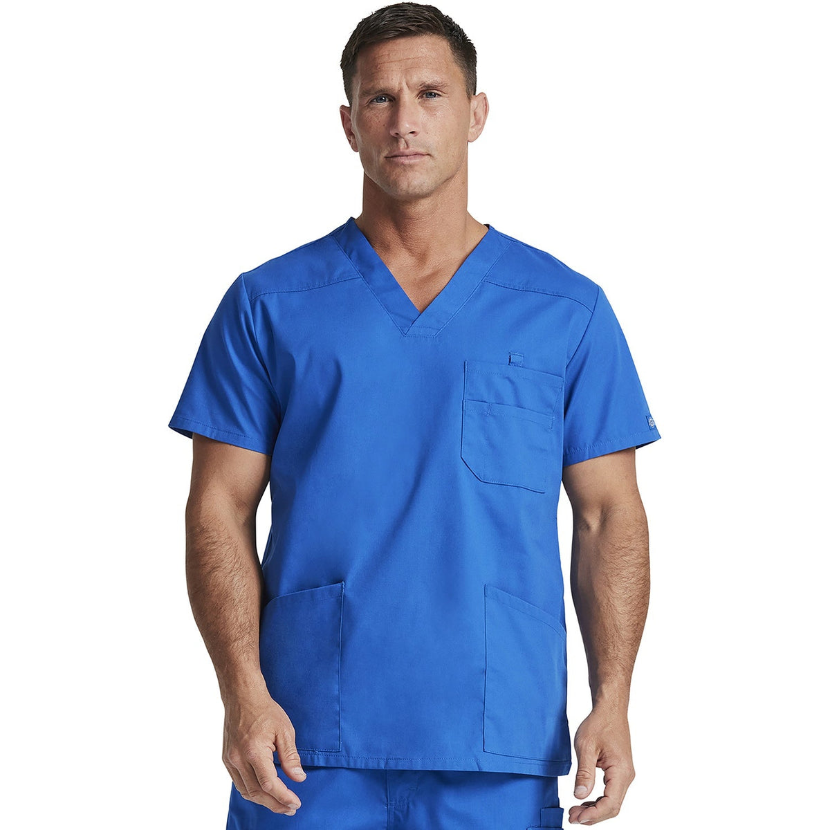 Men's EDS Signature V-Neck Scrub Top - ROYAL (RYLZ)