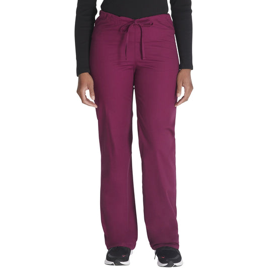 Unisex EDS Signature Drawstring Scrub Pant - Wine (WIN)