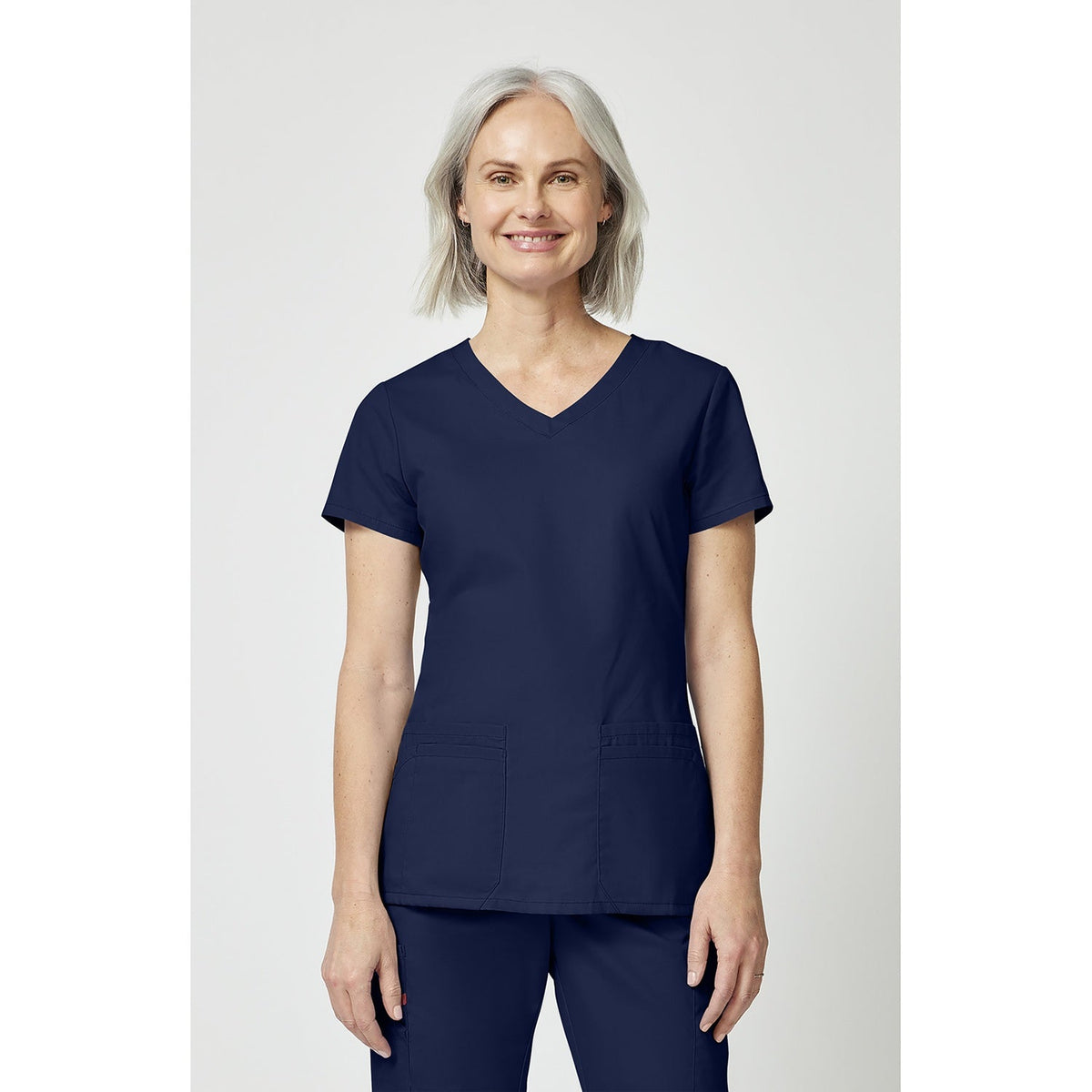 Women's EDS Signature V-Neck Scrub Top - NAVY (0NV)