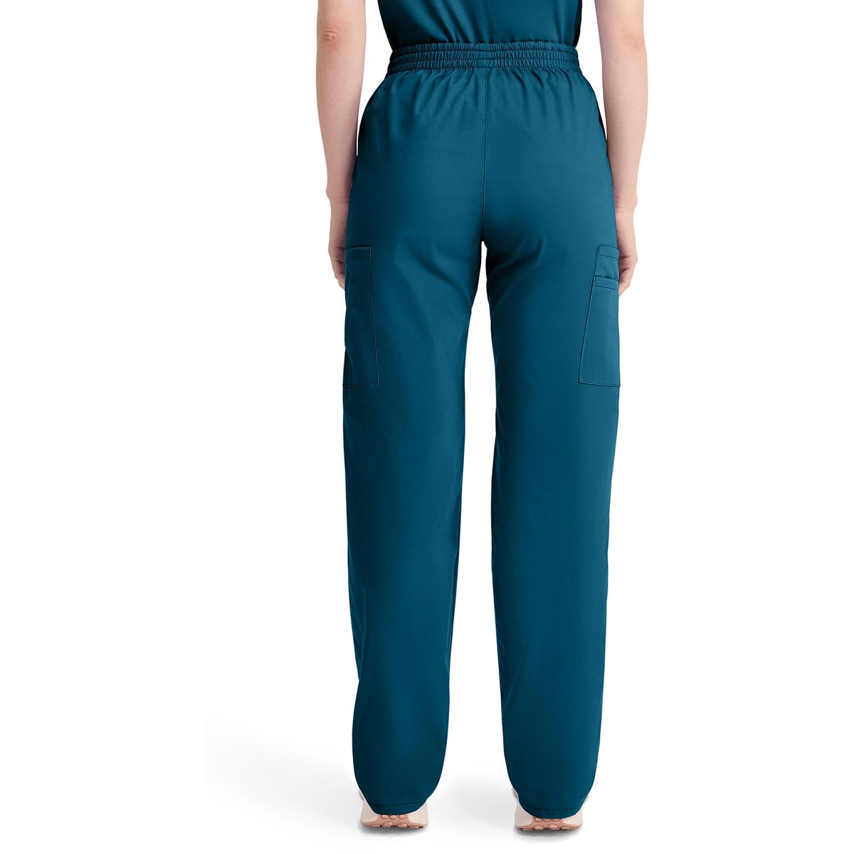 Women's EDS Signature Natural Rise Tapered Leg Pull-On Scrub Pant - Caribbean Blue (CRB)