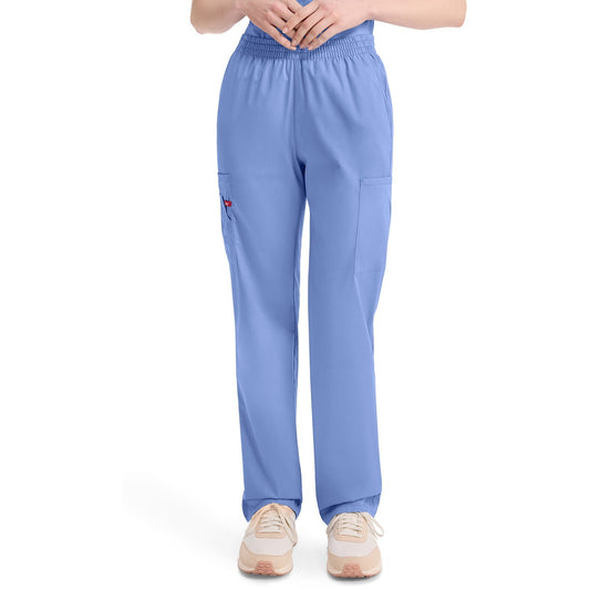 Women's EDS Signature Natural Rise Tapered Leg Pull-On Scrub Pant - Ceil Blue (CBL)