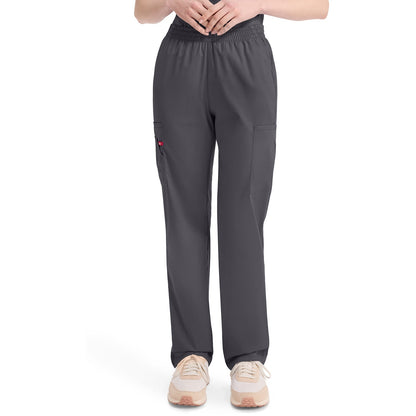 Women's EDS Signature Natural Rise Tapered Leg Pull-On Scrub Pant - Pewter Gray (PEW)