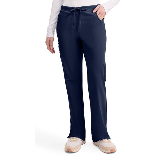 Women's EDS Signature Mid Rise Drawstring Cargo Scrub Pant - NAVY (0NV)