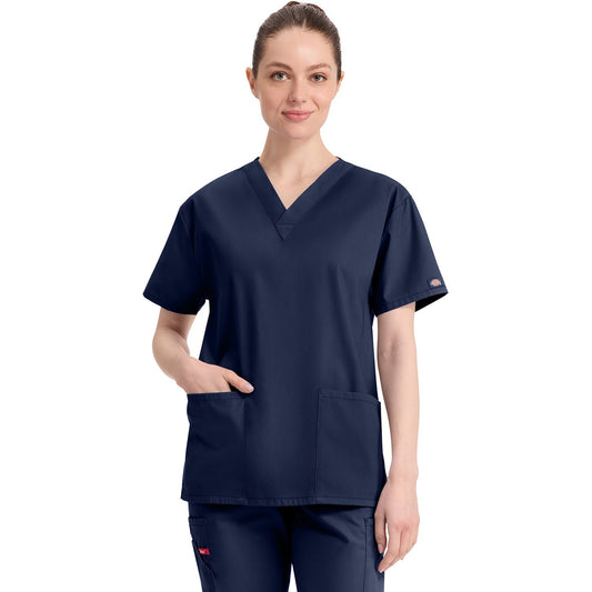 Women's EDS Signature V-Neck Scrub Top - NAVY (0NV)