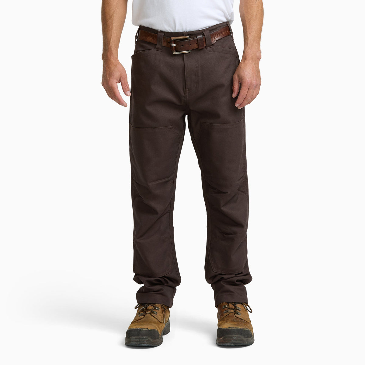 Tradebuilt Duck Canvas Double Knee Pants - Dark Brown (0DB)